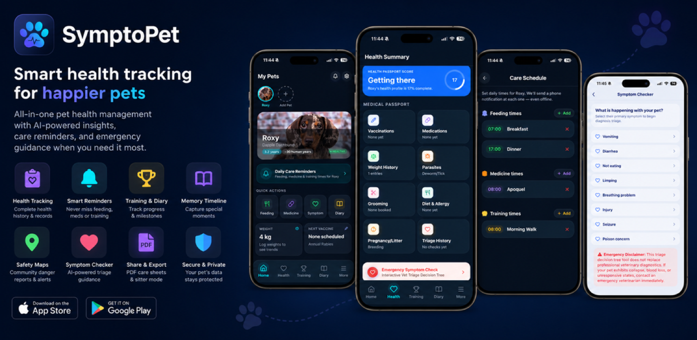 SymptoPet preview